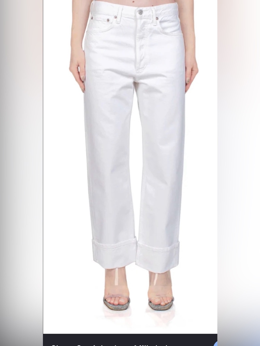 Agolde white pants Size 30